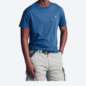Men's Classic Fit Crew Neck T-Shirt in Navy Heather